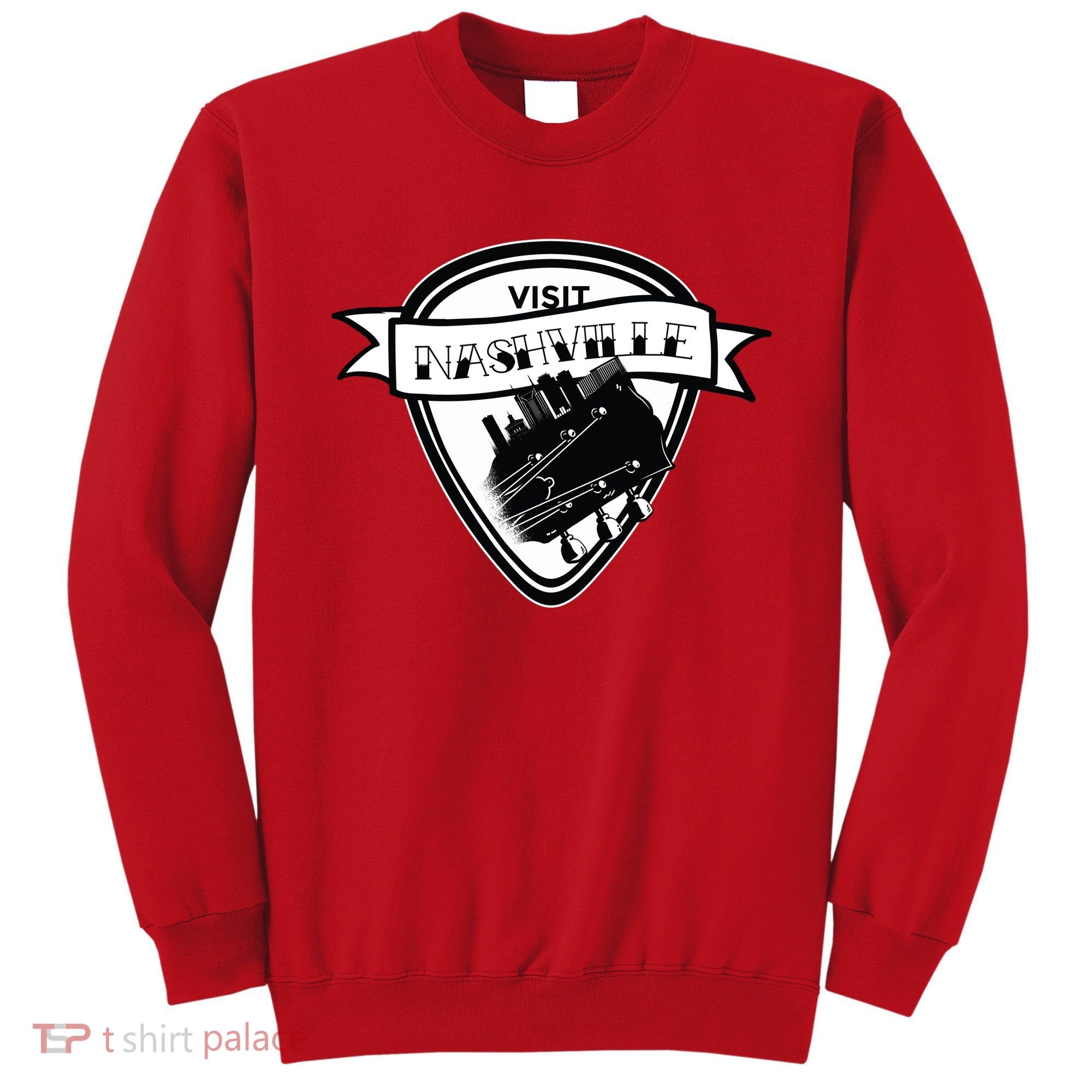 Visit Nashville Guitar Sweatshirt