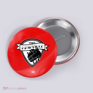 Visit Nashville Guitar Button