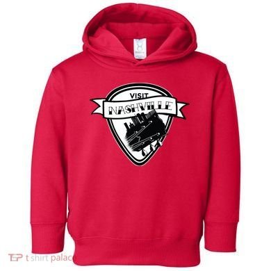 Visit Nashville Guitar Toddler Hoodie