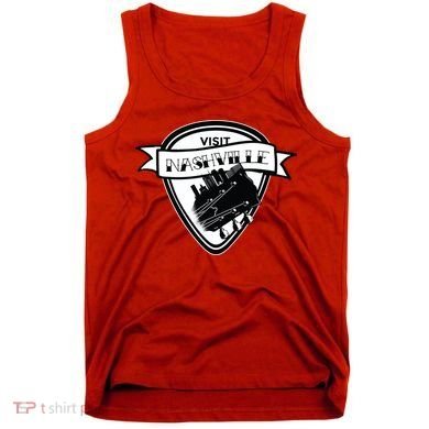 Visit Nashville Guitar Tank Top