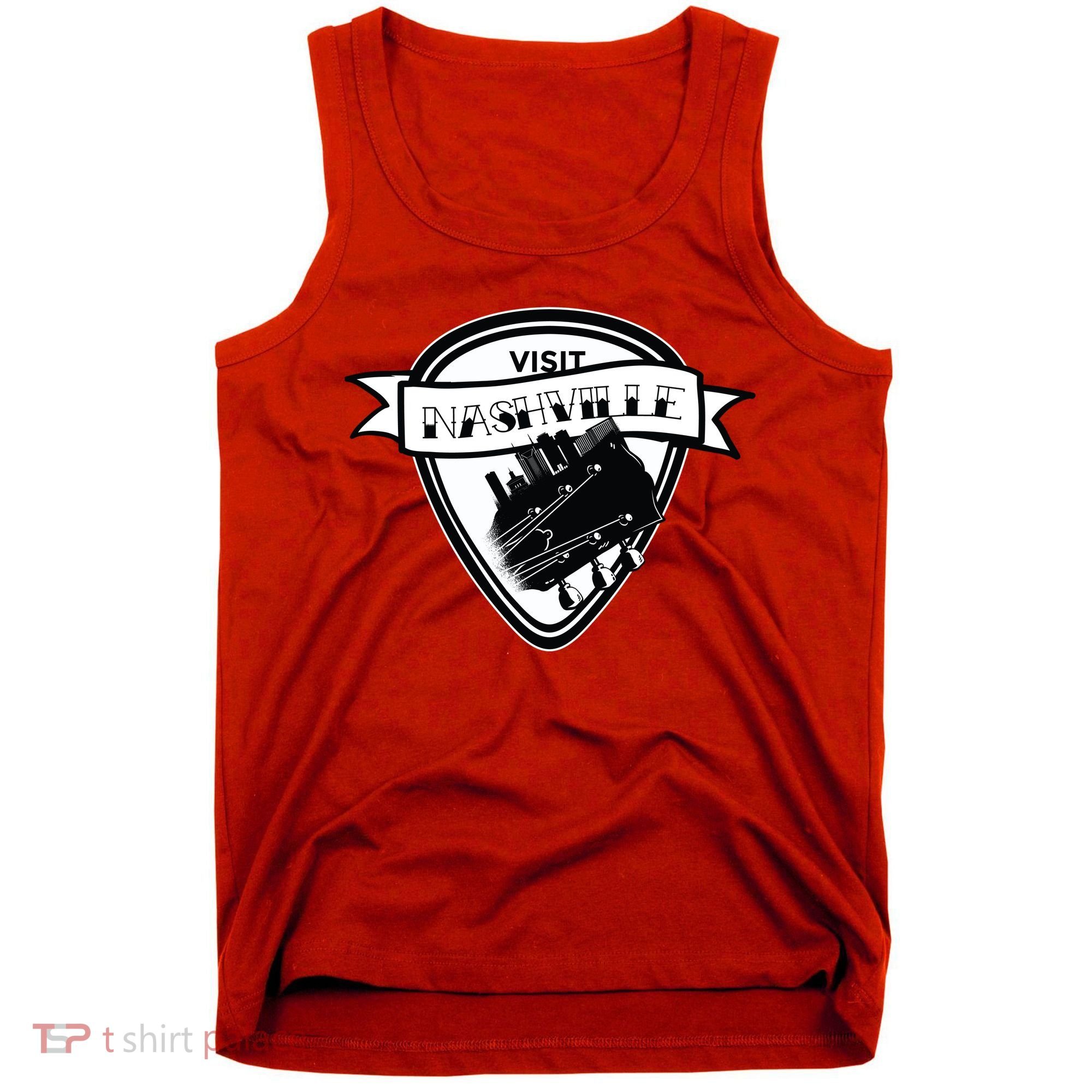 Visit Nashville Guitar Tank Top