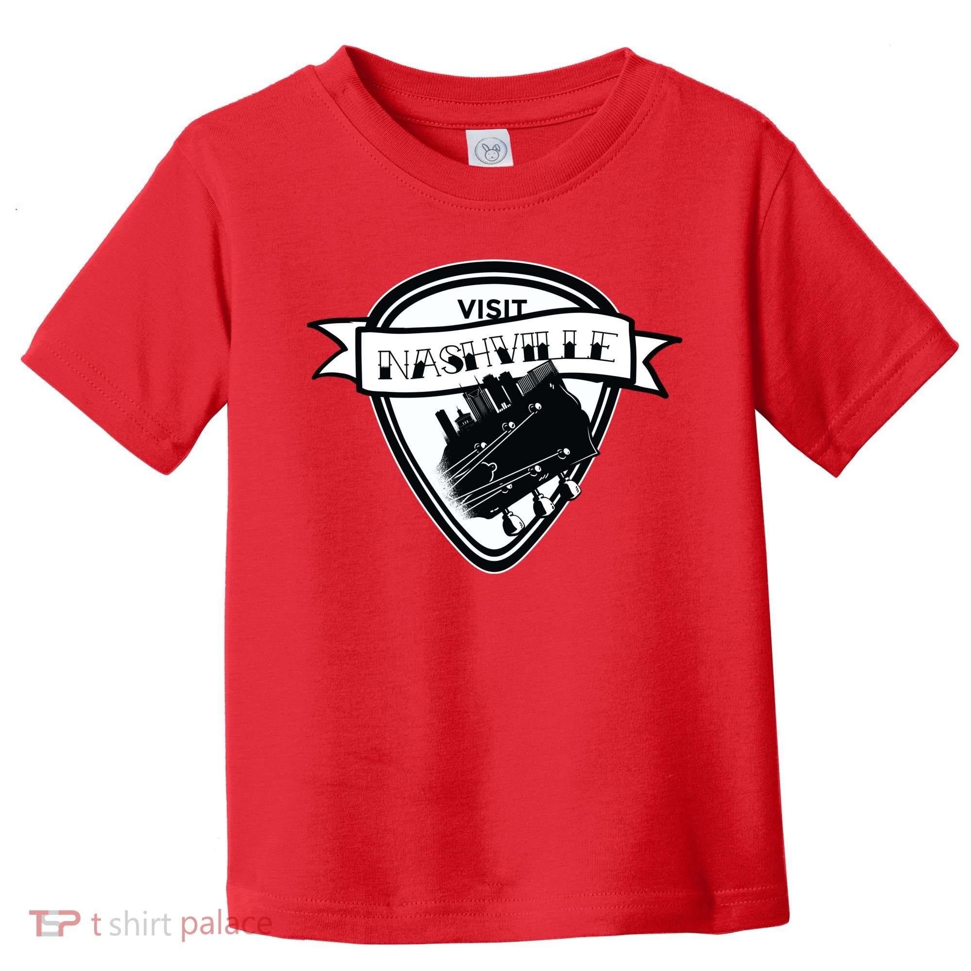 Visit Nashville Guitar Toddler T-Shirt