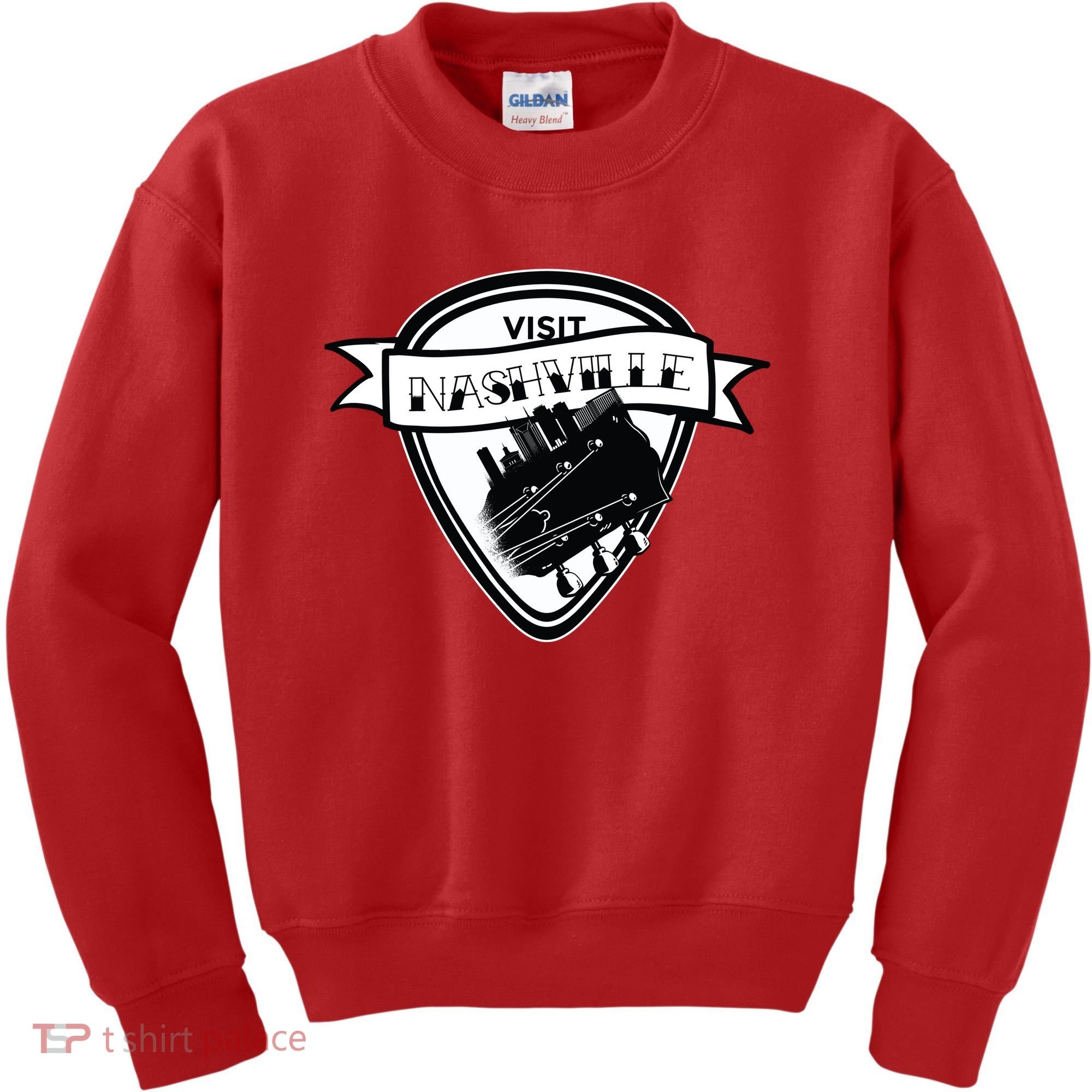 Visit Nashville Guitar Kids Sweatshirt