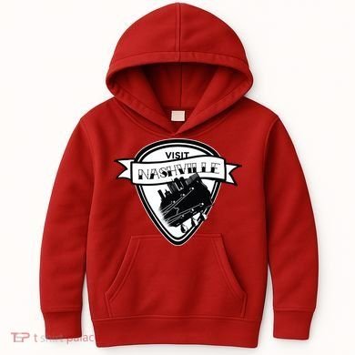 Visit Nashville Guitar Kids Hoodie