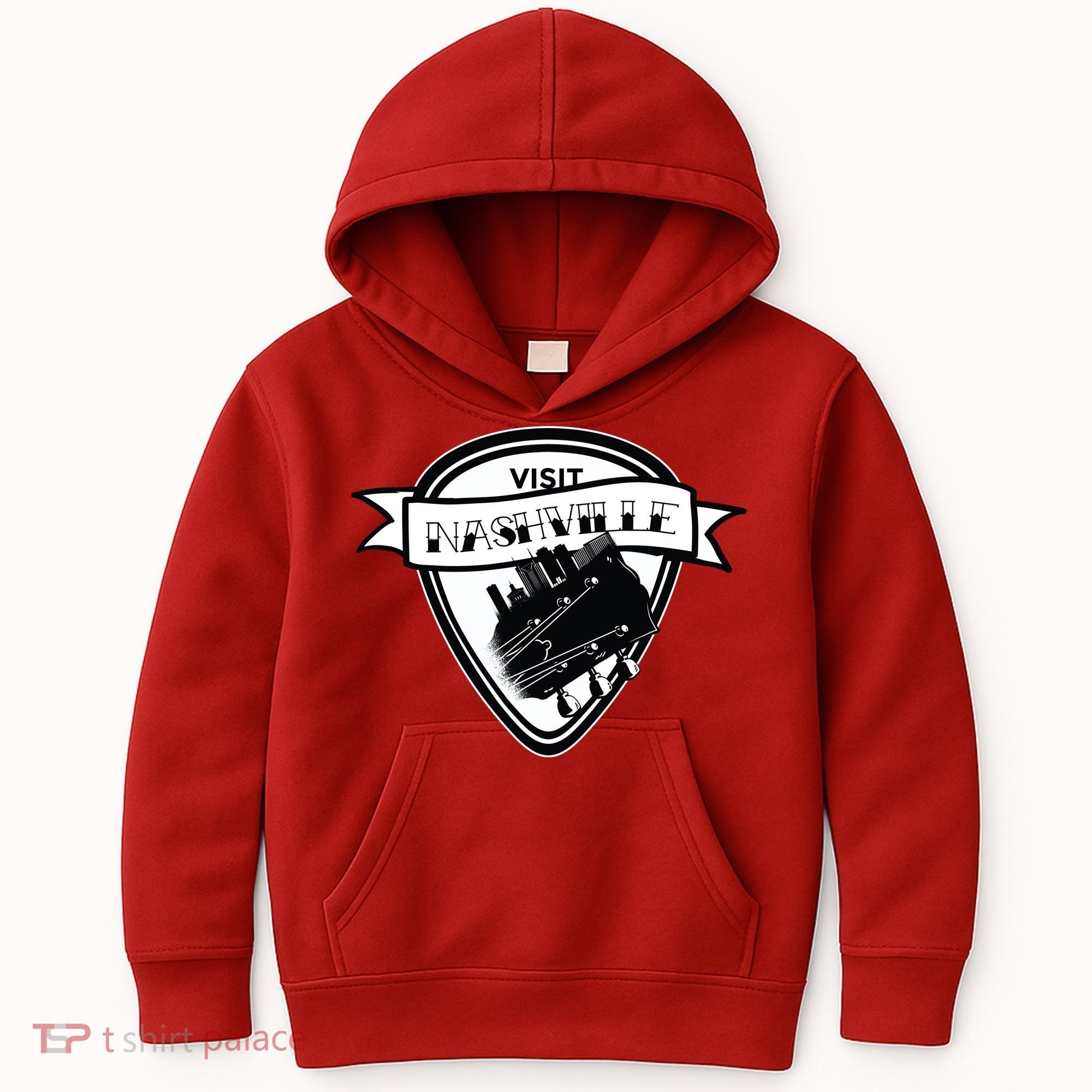 Visit Nashville Guitar Kids Hoodie