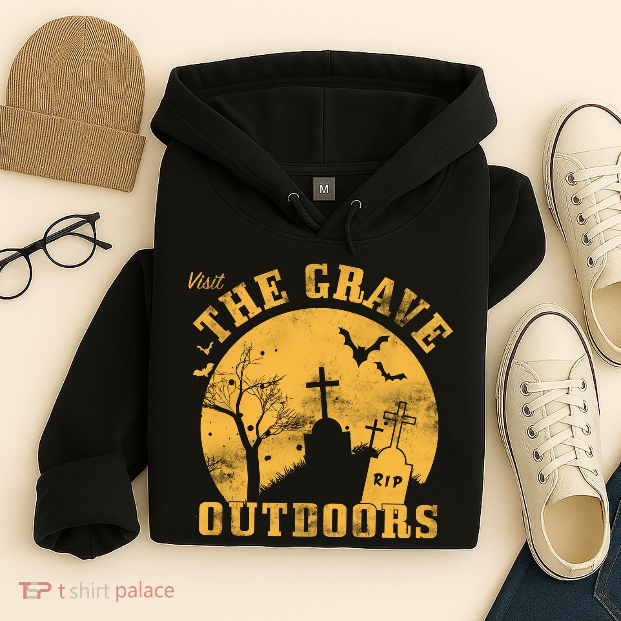 Visit The Grave Outdoors Hoodie
