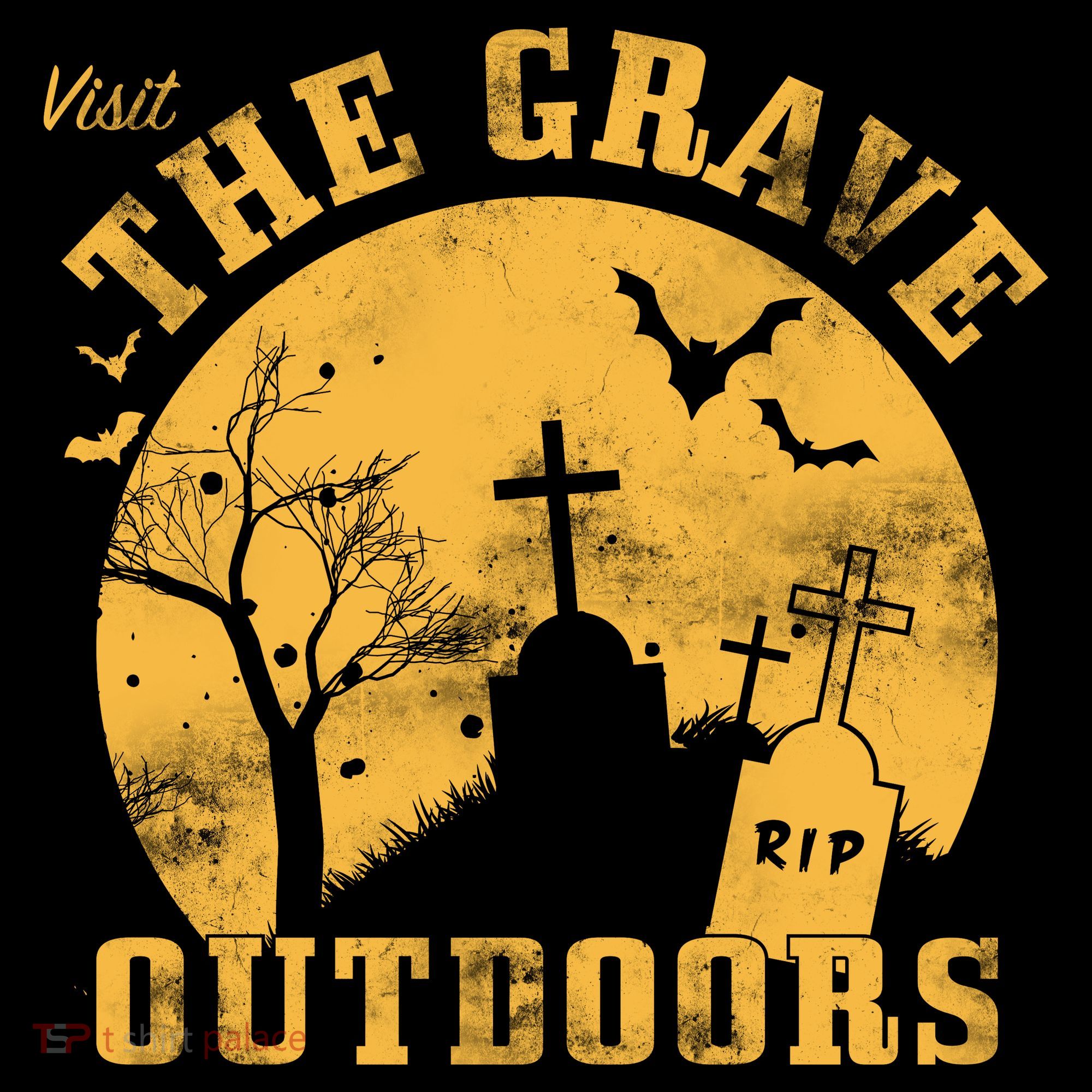Visit The Grave Outdoors Bucket Hat