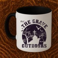 Visit The Grave Outdoors Coffee Mug thumb 2