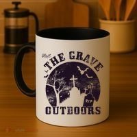 Visit The Grave Outdoors Coffee Mug thumb 4