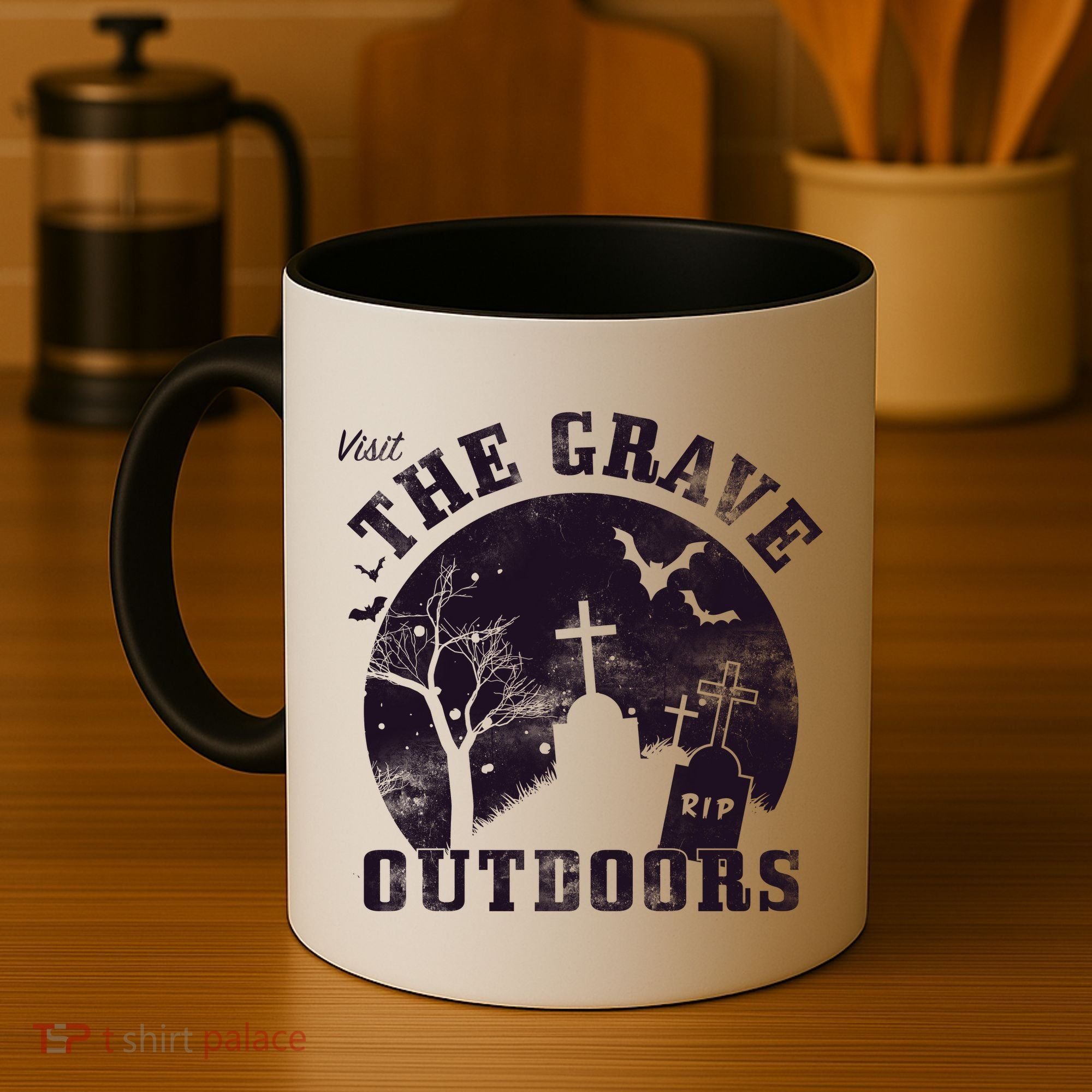 Visit The Grave Outdoors Coffee Mug
