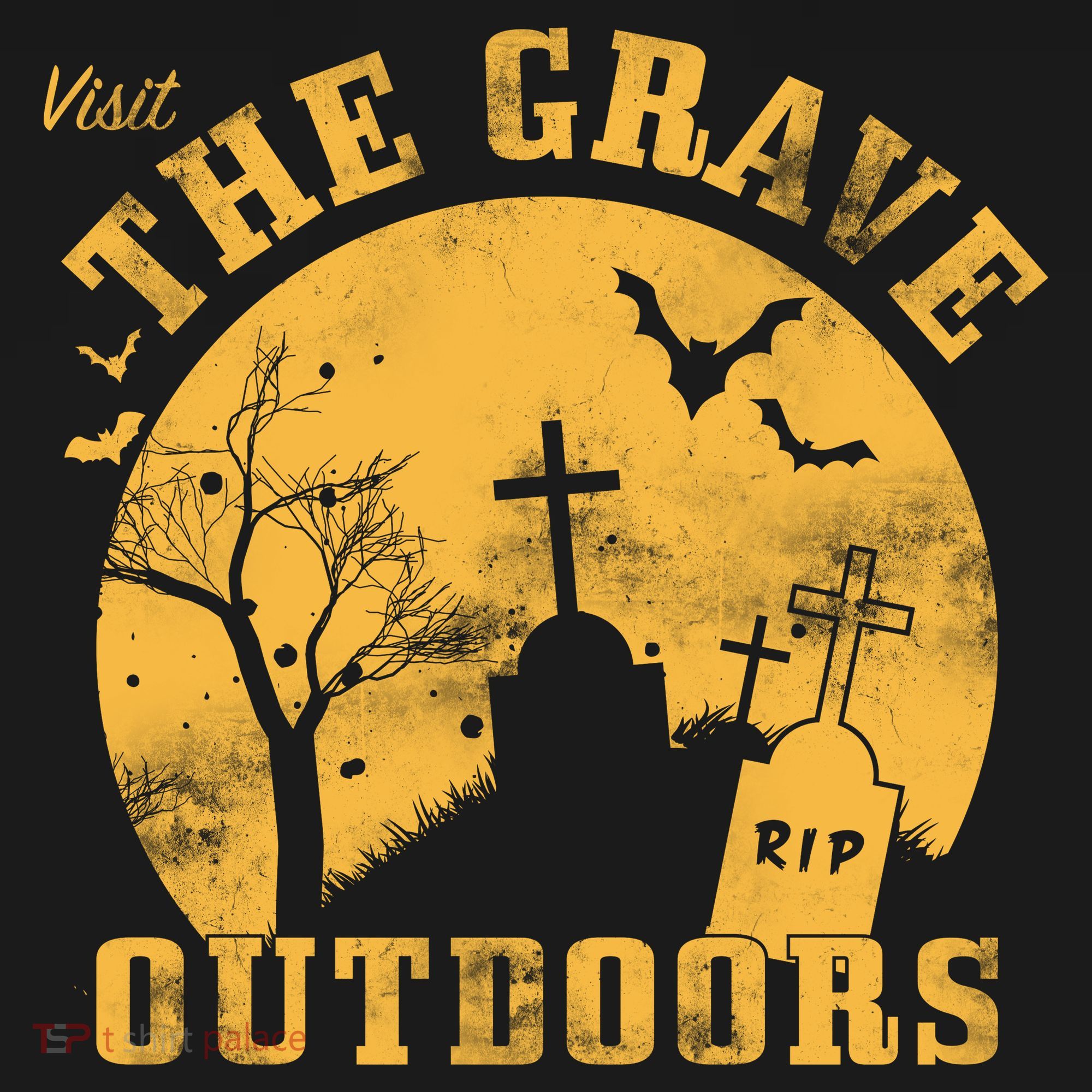 Visit The Grave Outdoors Coaster