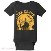 Visit The Grave Outdoors Baby Bodysuit thumb 0