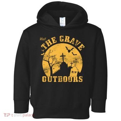 Visit The Grave Outdoors Toddler Hoodie