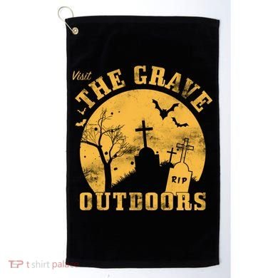 Visit The Grave Outdoors Golf Towel