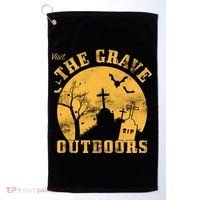 Visit The Grave Outdoors Golf Towel thumb 0