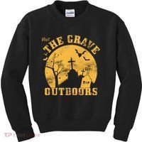 Visit The Grave Outdoors Kids Sweatshirt thumb 0