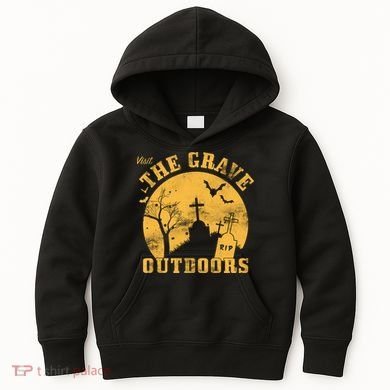 Visit The Grave Outdoors Kids Hoodie