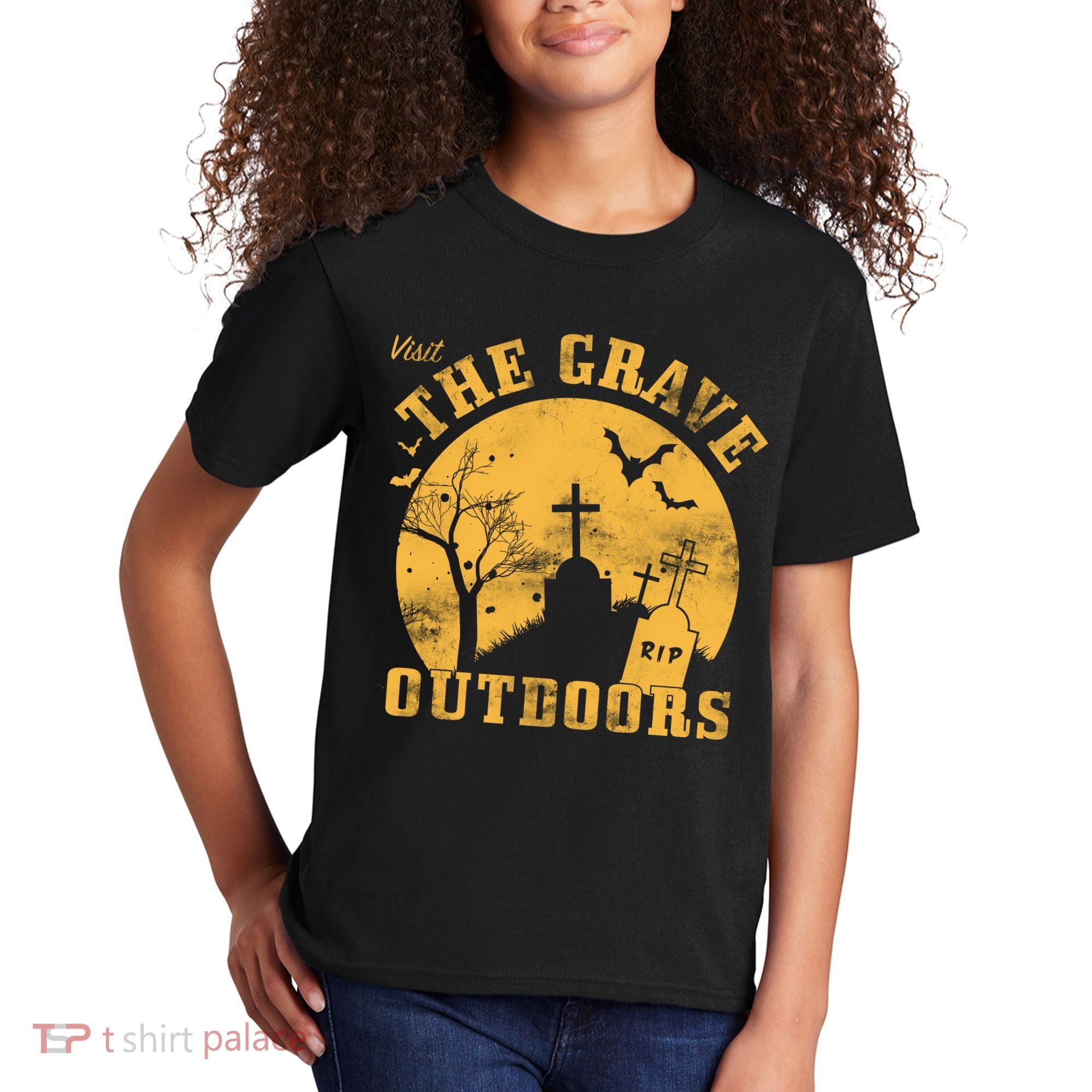 Visit The Grave Outdoors Kids T-Shirt