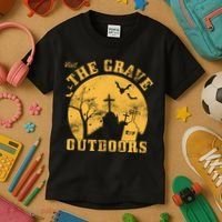 Visit The Grave Outdoors Kids T-Shirt thumb 3