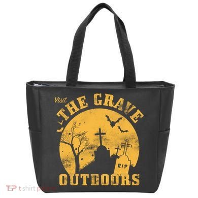 Visit The Grave Outdoors Tote Bag