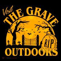 Visit The Grave Outdoors Funny Halloween Coffee Mug thumb 5