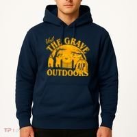 Visit The Grave Outdoors Funny Halloween Hoodie thumb 2