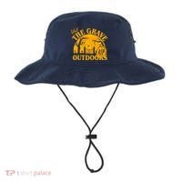 Visit The Grave Outdoors Funny Halloween Bucket Hat thumb 0
