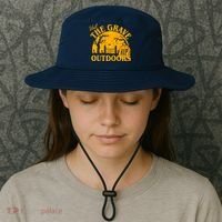Visit The Grave Outdoors Funny Halloween Bucket Hat thumb 3