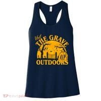 Visit The Grave Outdoors Funny Halloween Women's Tank Top thumb 0