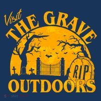 Visit The Grave Outdoors Funny Halloween Women's T-Shirt thumb 6