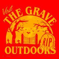 Visit The Grave Outdoors Funny Halloween Santa Hat thumb 1