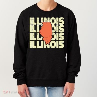 Vintage Illinois Usa State Women's Sweatshirt