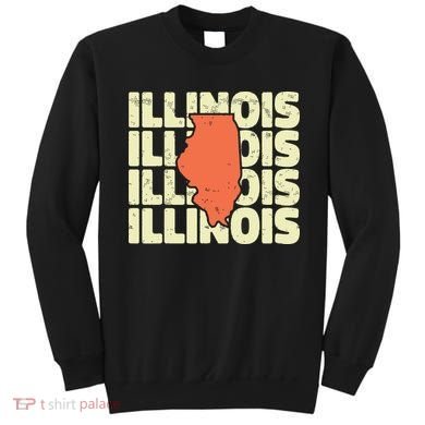 Vintage Illinois Usa State Sweatshirt