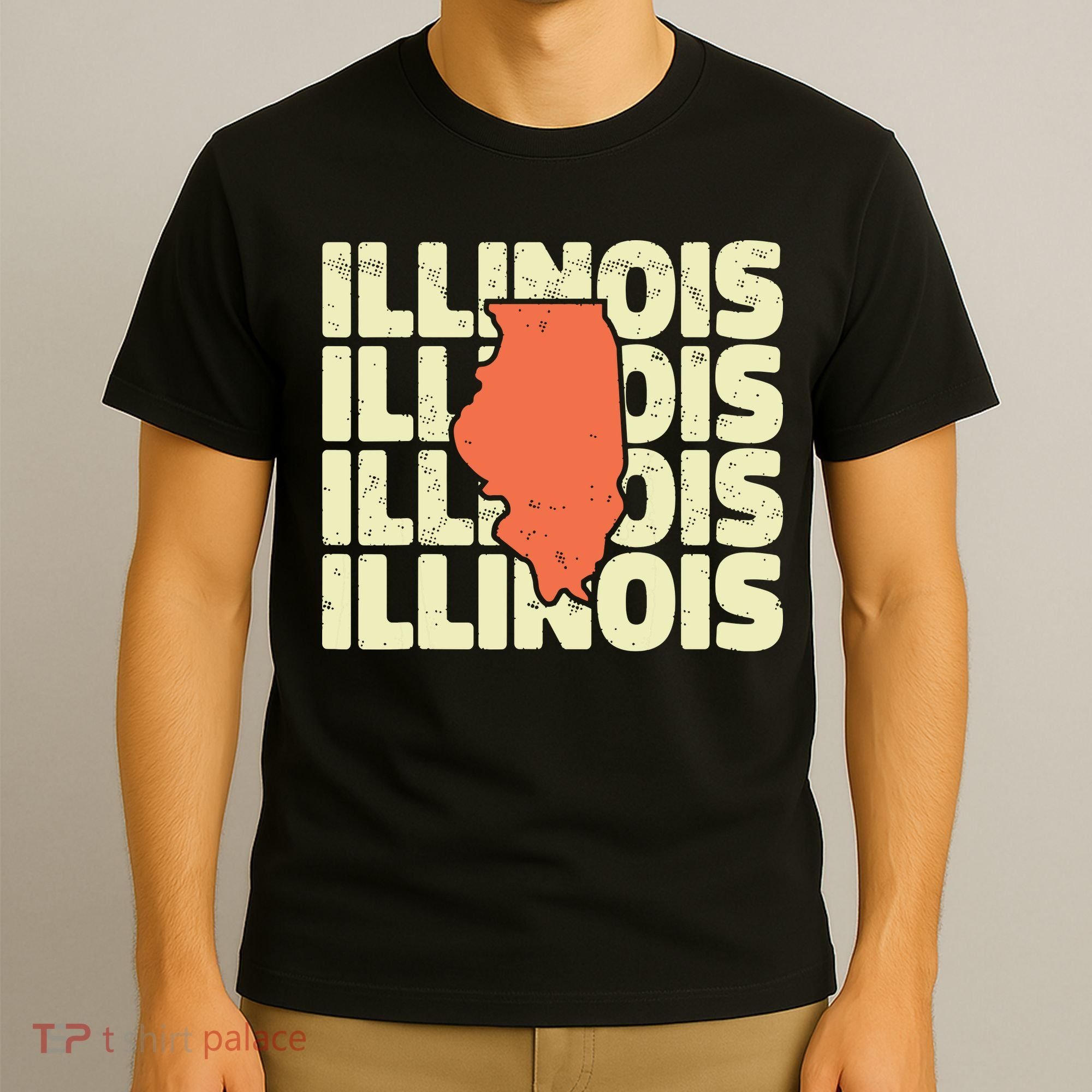 Vintage Illinois Usa State T-Shirt