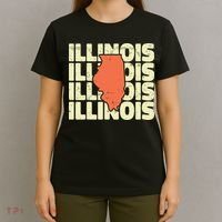Vintage Illinois Usa State T-Shirt thumb 4