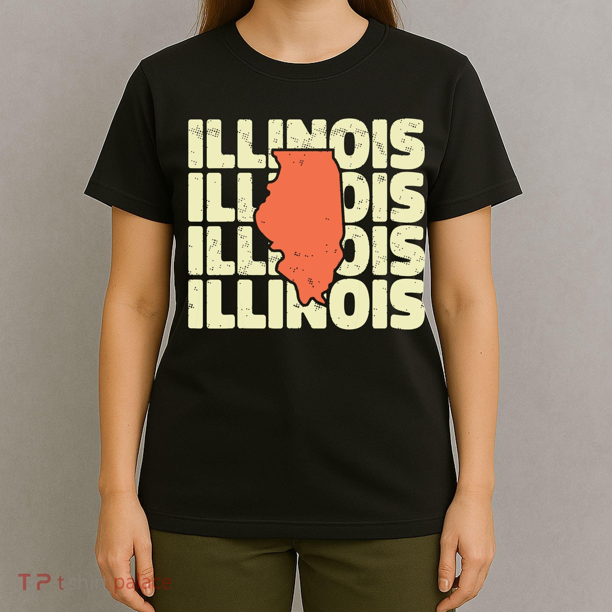 Vintage Illinois Usa State T-Shirt