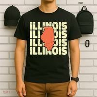 Vintage Illinois Usa State T-Shirt thumb 6