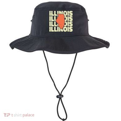 Vintage Illinois Usa State Bucket Hat