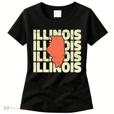 Vintage Illinois Usa State Women's T-Shirt