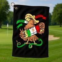 Viva Mexico Golf Towel thumb 1