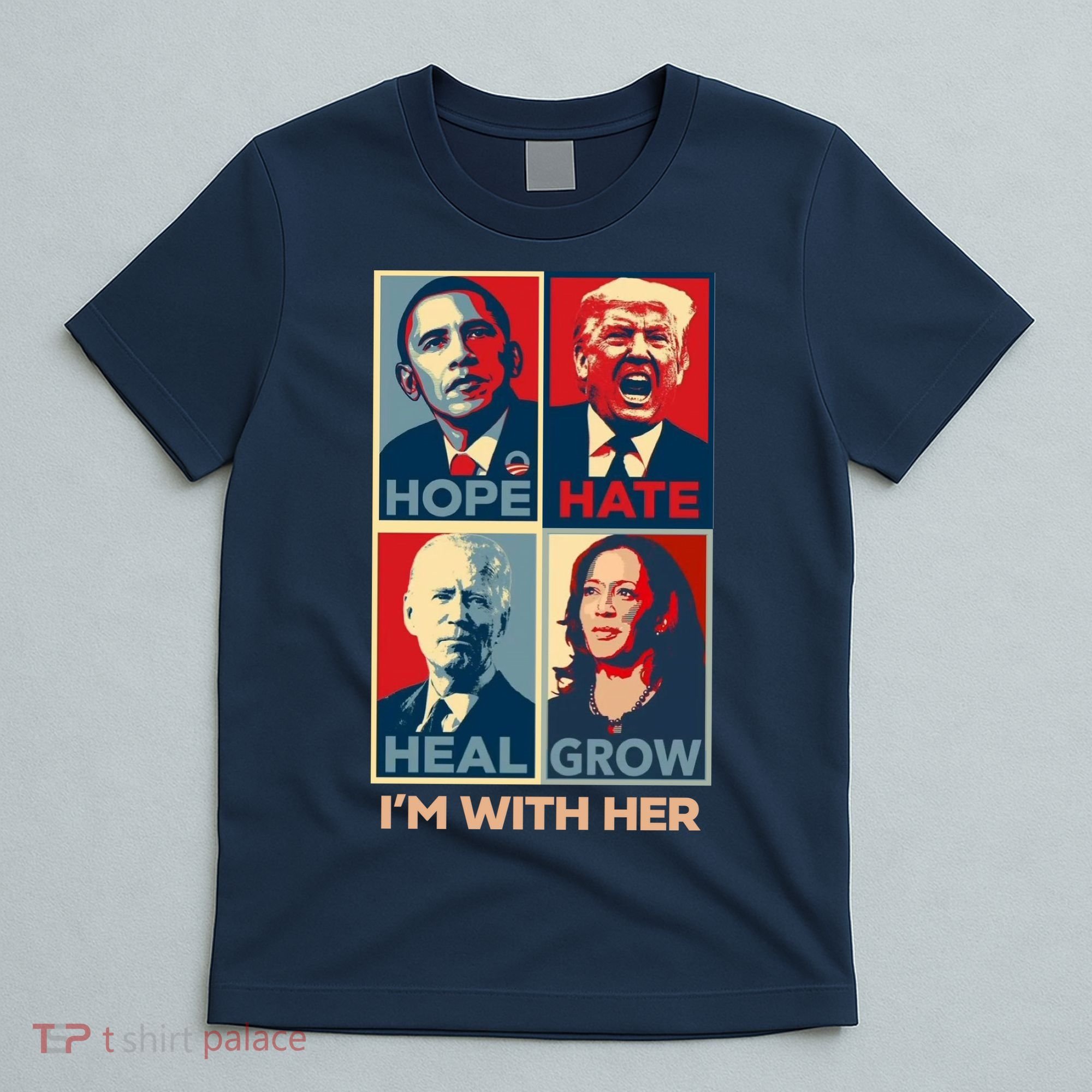 Vintage Im With Her Vote Kamala Harris 2024 T-Shirt