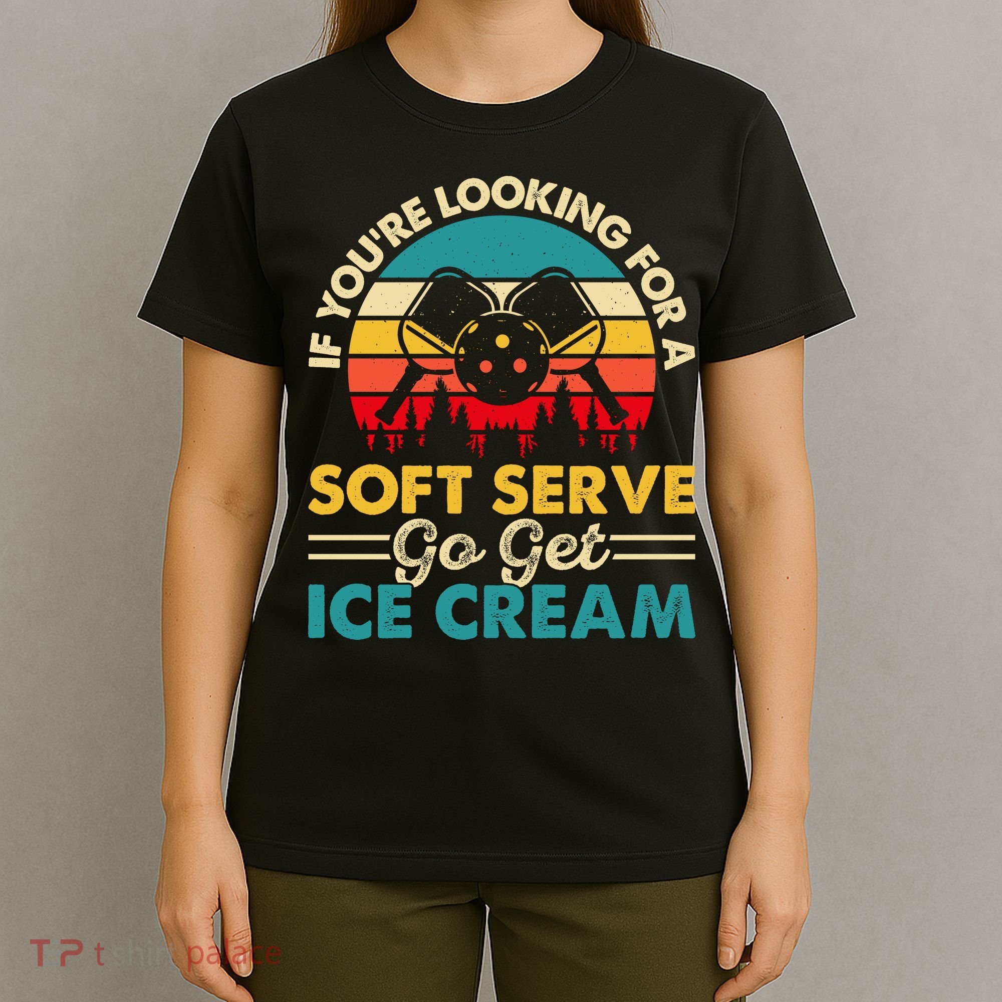 Vintage If You Looking For A Soft Serve Pickleball Gift T-Shirt