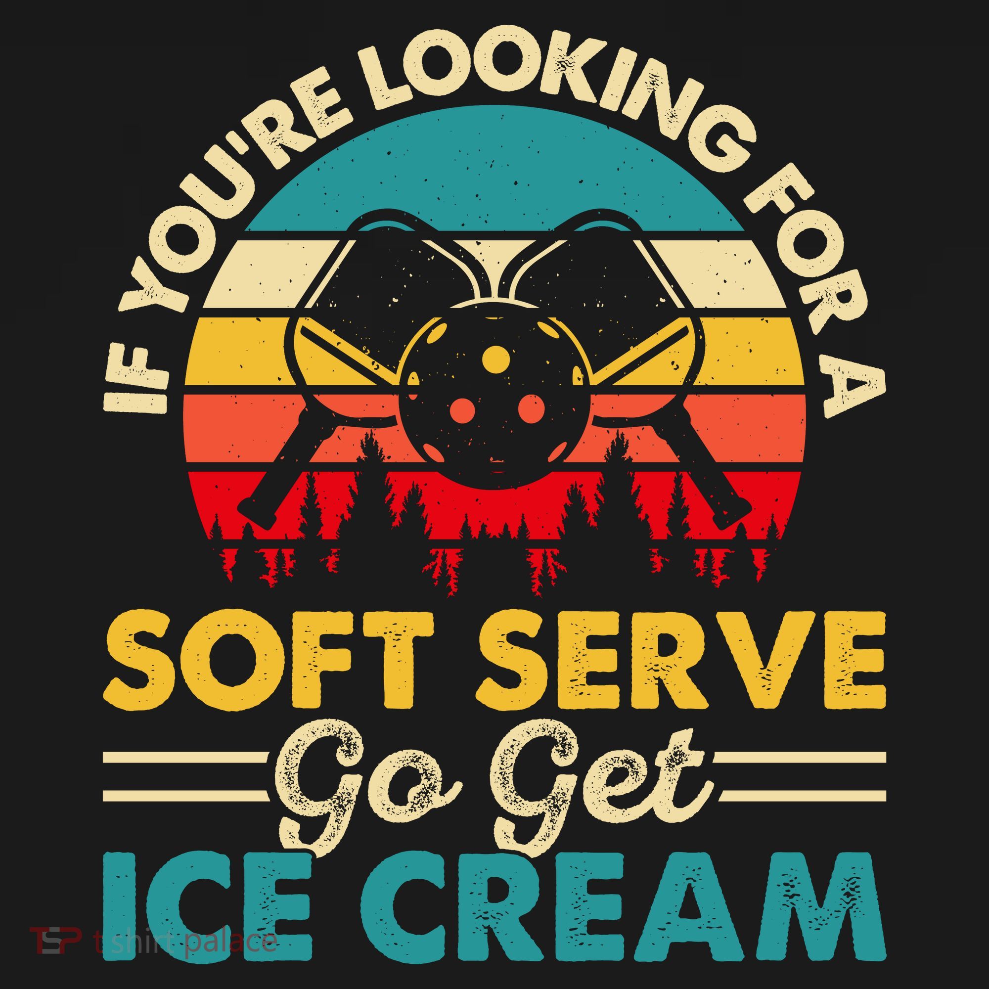 Vintage If You Looking For A Soft Serve Pickleball Gift T-Shirt