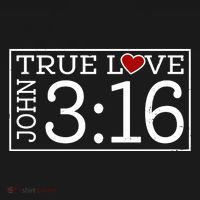 Valentines John 316 True Love Jesus Christian Faith Polo thumb 3