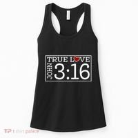 Valentines John 316 True Love Jesus Christian Faith Women's Tank Top thumb 0