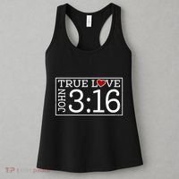 Valentines John 316 True Love Jesus Christian Faith Women's Tank Top thumb 3