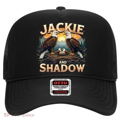 Vintage Jackie And Shadow Bald Eagle Family Design Graphic Hat