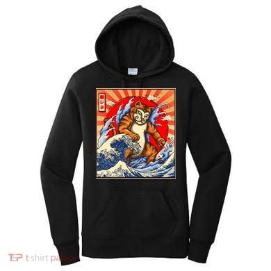 Vintage Japanese Catzilla Poster Women's Hoodie