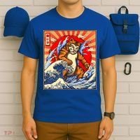 Vintage Japanese Catzilla Poster T-Shirt thumb 6