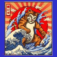 Vintage Japanese Catzilla Poster T-Shirt thumb 7